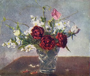 Still Life. Red Roses. — Pyotr Konchalovsky