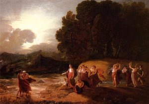 Calypso's Reception Of Telemachus And Me — Benjamin West