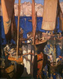 Venetian Boats — Frank Brangwyn