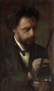 Portrait Of The Artist Grigory Myasoyedov — Ivan Nikolaevich Kramskoy