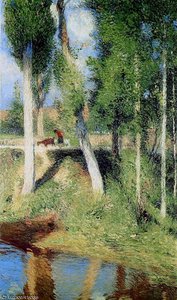 Bord De Riviere Aka By The River — Henri Jean Guillaume Martin