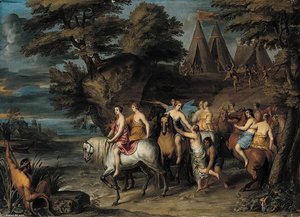 Cloelia And Her Companions Escaping From The Etruscans — Frans Wouters
