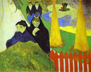Women From Arles In The Public Garden, The Mistral — Eugène Henri Paul Gauguin