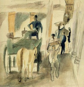 A Street In Cuba — Julius Mordecai Pincas, Early Modernism