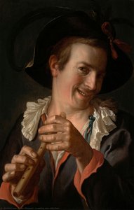 Laughing Man With Flute — Peter Wtewael, Baroque