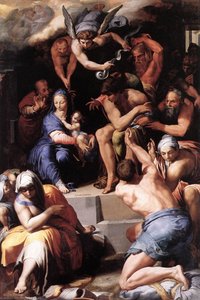 Adoration Of The Christ Child — Pellegrino Tibaldi, Late Mannerism Baroque