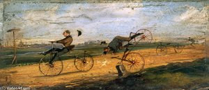A Race Between Lallement Velocipedes — Samuel Henry Gordon Alken