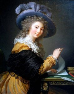Lady Folding A Letter — Louise Élisabeth Vigée Le Brun