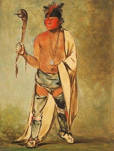 Naugh Háigh Hee Kaw, He Who Moistens The Wood — George Catlin, Contemporary Realism