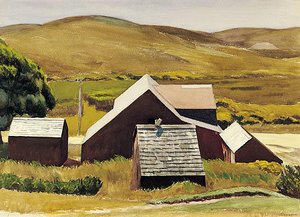 Roofs Of The Cobb Barn — Edward Hopper