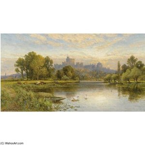 The Thames At Windsor — Alfred I Glendening