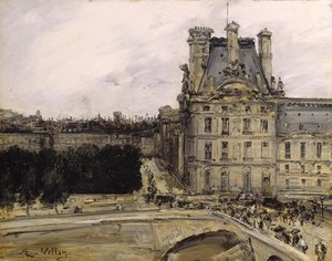 A Corner Of The Louvre — Antoine Vollon