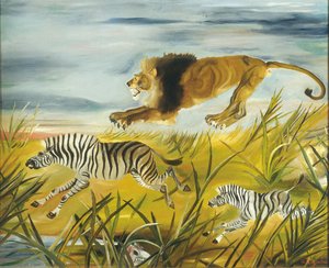 Lion On His Prey — Antonio Laccabue