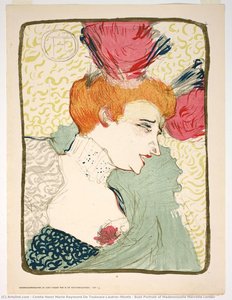 Bust Portrait Of Mademoiselle Marcelle Lender — Henri De Toulouse-lautrec