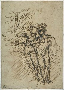 Two Warriors Talking — Salvator Rosa