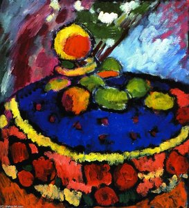 Still Life With Round Table — Alexej Von Jawlensky