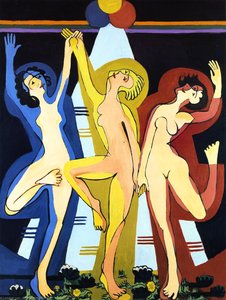 Farbentanz Ii — Ernst Ludwig Kirchner, German Expressionism