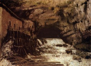 The Source Of The Loue 1 — Gustave Courbet, Romantic Realism