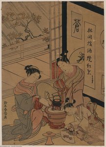 Maple Leaves — Suzuki Harunobu