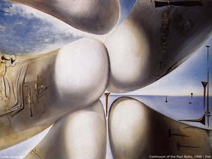 Continuum Of The Four Butts — Salvador Dalí