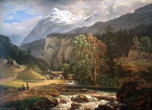 Alpine Landscape — Johan Christian Claussen Dahl, Romanticism