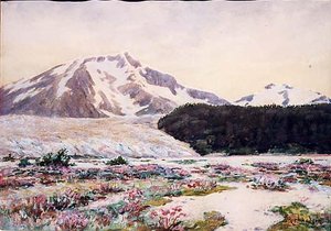 Taku Glacier Moraine, (painting)
