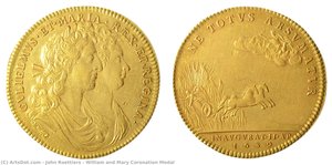 William And Mary Coronation Medal — John Roettiers