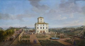 The Gardens And The Casino Of Villa Chigi - Massinaghi — Gaspar Van Wittel (caspar Andriaans Van Wittel)