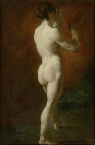Standing Female Nude Seen From Behind — William Etty, 19th Century Nude