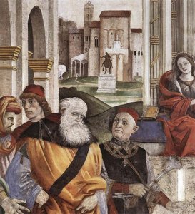 Triumph Of St Thomas Aquinas Over The Heretics (detail) — Filippino Lippi