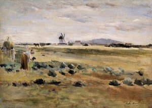 The Little Windmill At Gennevilliers — Berthe Morisot