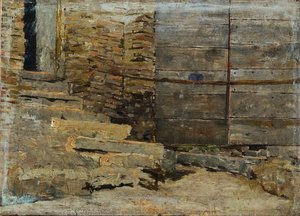 Staircases of a hovel – Rome (study)