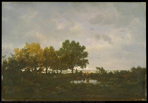 The Pond (la Mare) — Théodore Rousseau (pierre Etienne Théodore Rousseau), Barbizon School