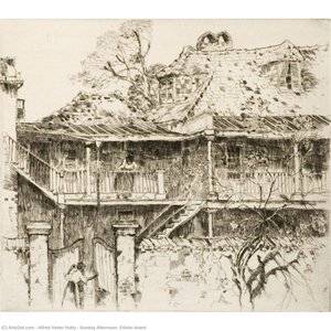 Sunday Afternoon, Edisto Island — Alfred Heber Hutty, Contemporary Realism