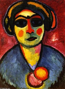 Dark Eyes — Alexej Von Jawlensky, Expressionism