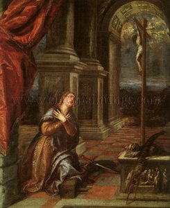 St. Catherine Of Alexandria At Prayer — Titian