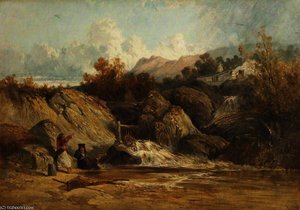 Salmon Trap, Near Pont-y-pridd, South Wales — William James Müller