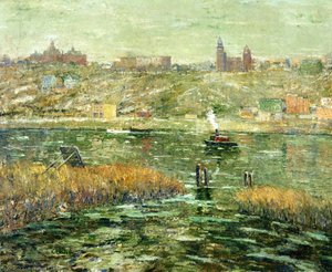Harlem River — Ernest Lawson, Impressionism