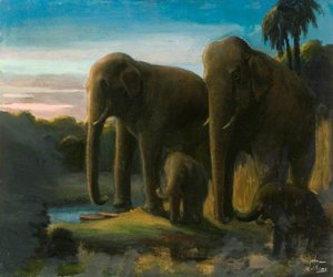 Elephant Mothers With Calves — John E Williams