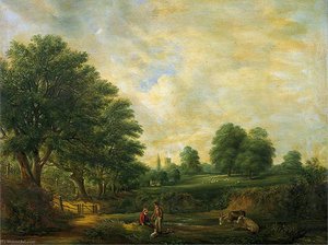 Landscape in Christchurch Park, Suffolk