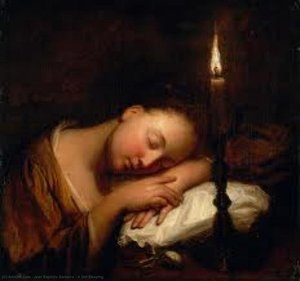 A Girl Sleeping — Jean Baptiste Santerre
