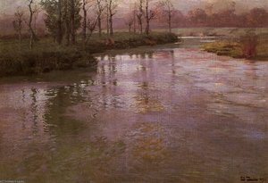 On The French River — Frits Thaulow
