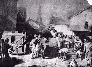 Pittsburgh Horse Market, (painting) — David Gilmour Blythe