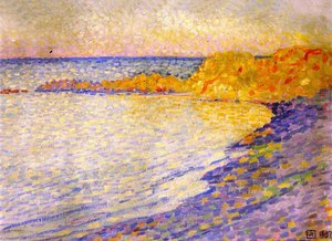 Small Beach At Saint-tropez (also Known As Petit Plage À St-tropez) — Theo Van Rysselberghe, Post-impressionism