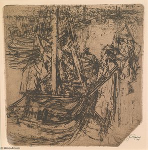 Mussel Boats In Brussels — Joseph M Raphael