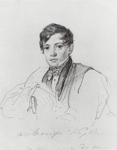 Portrait Of Alexander Bruloff — Karl Pavlovich Bryullov, Romanticism