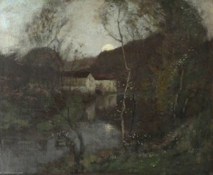 River By Moonlight — Robert Macaulay Stevenson
