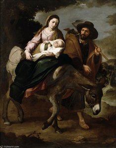 The Flight Into Egypt — Bartolomé Esteban Murillo