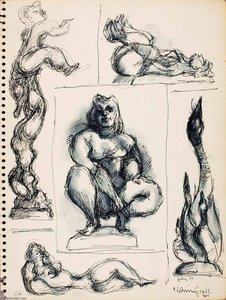 Untitled (studies For Sculpture) — Chaim Gross