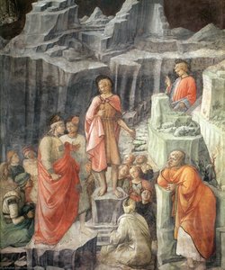 St John Taking Leave Of His Parents (detail) — Filippo Di Tommaso Lippi